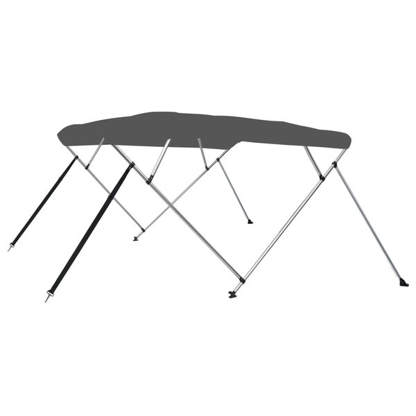 vidaXL Strieška Bimini so 4 oblúkmi, antracitová 243x210x137 cm