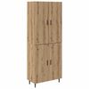 vidaXL Highboard 2 ks Remeseln&yacute; dub 69,5 x 34 x 180 cm