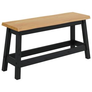 VidaXL Jed&aacute;lensk&aacute; lavička EKAI Čierna 91,5 x 29 x 45,5 cm