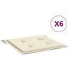 vidaXL Podložky na z&aacute;hradn&eacute; stoličky 6 ks 50x50x3 cm, oxfordsk&aacute; l&aacute;tka