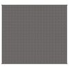 vidaXL Záťažová prikrývka šedá 200x225 cm 9 kg látka