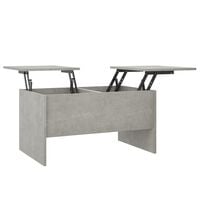 vidaXL Konferenčný stolík betónový sivý 80x50x42,5cm spracované drevo