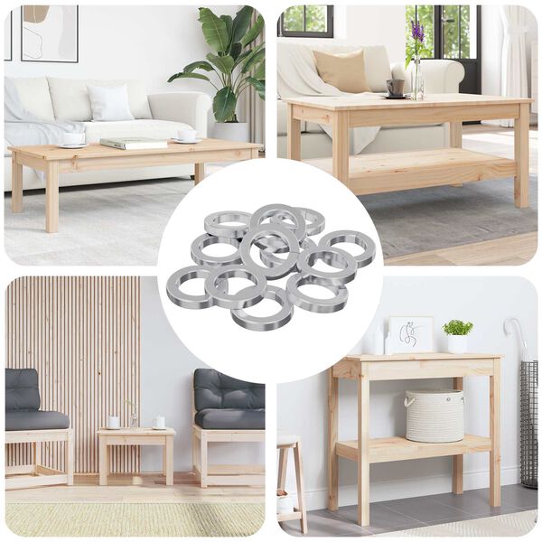 vidaXL Pružinov&aacute; podložka 12 pcs Biela 13 x 1 mm Železo