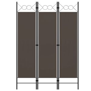 vidaXL Parav&aacute;n s 3 panelmi, antracitov&yacute; 120x180 cm