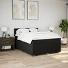 vidaXL Boxspring posteľ s matracom čierny 140x190 cm l&aacute;tka