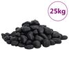 vidaXL Le&scaron;ten&eacute; kamienky 25 kg čierne 2-5 cm