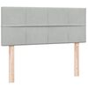 vidaXL Box Spring Posteľ bez matraca Svetlosiv&aacute; 120x220 cm Zamat
