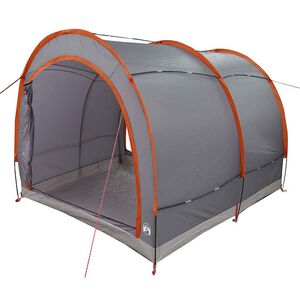 vidaXL Stan na uskladnenie bicyklov &Scaron;ed&aacute; a oranžov&aacute; 256 x 222 x 182 cm