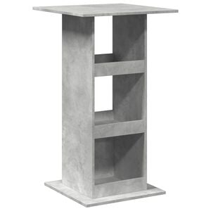 vidaXL Barov&yacute; st&ocirc;l s policami siv&yacute; 60x60x102 cm kompozitn&eacute; drevo