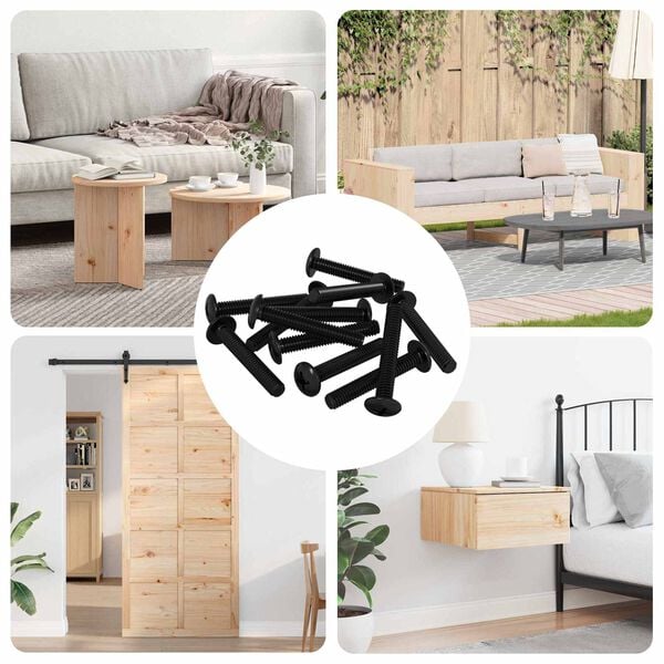 vidaXL Skrutka 12 pcs Strieborn&aacute; 5 x 30 mm Železo