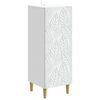 vidaXL Serv&iacute;rovacia skriňa Biela 33 x 34,5 x 90 cm Kompozitn&eacute; drevo