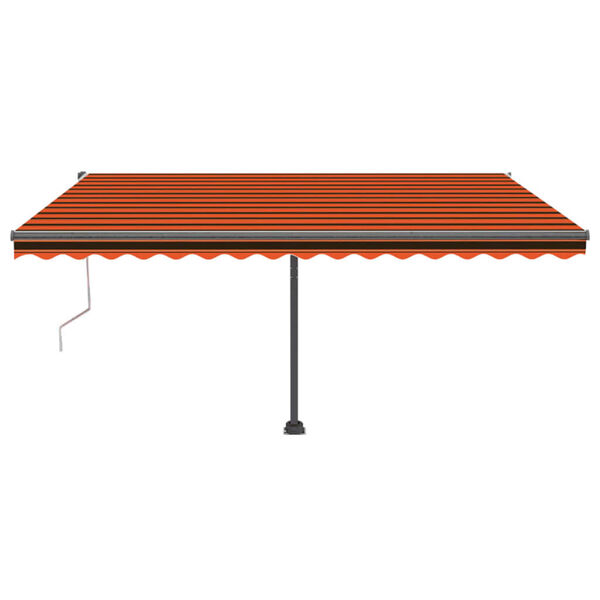vidaXL Stojaca automatick&aacute; mark&iacute;za 400x300 cm oranžovo-hned&aacute;