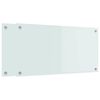 vidaXL Kuchynsk&yacute; obklad 2 pcs Biela 80 x 40 cm tvrden&eacute; sklo