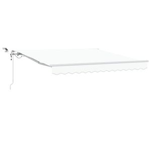 vidaXL Sklopn&aacute; mark&iacute;za Biela 300 x 250 cm Polyester