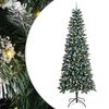 vidaXL Umel&yacute; vianočn&yacute; stromček Zelen&aacute; 240 cm PVC, plast a oceľ