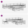 vidaXL Z&aacute;hradn&aacute; s&uacute;prava gaučov 9 pcs Pr&iacute;rodn&aacute;