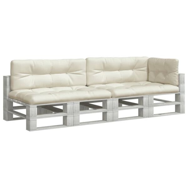 vidaXL Podložky na paletov&yacute; n&aacute;bytok 5 ks, kr&eacute;mov&eacute;, l&aacute;tka