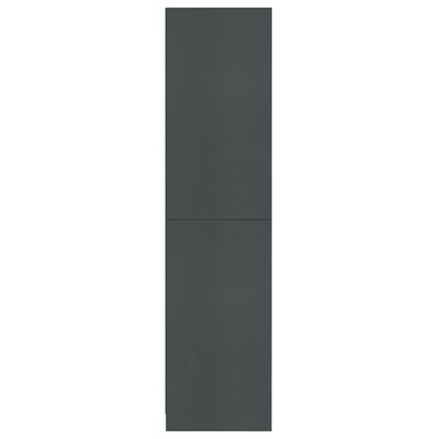 vidaXL Šatník, sivý 100x50x200 cm, kompozitné drevo