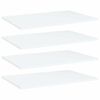 vidaXL Pr&iacute;davn&eacute; police 4 ks, biele 60x40x1,5 cm, kompozitn&eacute; drevo