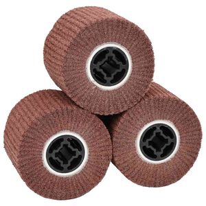 vidaXL Br&uacute;sne valce 3 ks Hned&aacute; 12 x 12 x 10 cm Syntetick&eacute; vl&aacute;kno