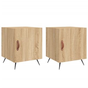 vidaXL Nočn&eacute; stol&iacute;ky 2 ks dub sonoma 40x40x50 cm kompozitn&eacute; drevo