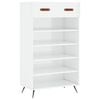 vidaXL Botn&iacute;k leskl&yacute; biely 60x35x105 cm spracovan&eacute; drevo