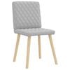 vidaXL Jedálenské stoličky 2 ks oblakšedá látka