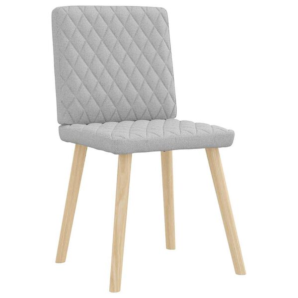 vidaXL Jedálenské stoličky 2 ks oblakšedá látka