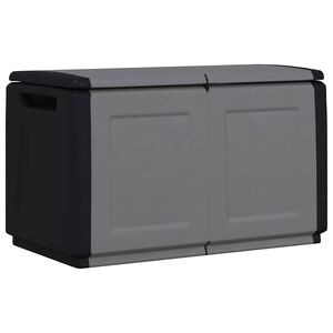 vidaXL Z&aacute;hradn&yacute; &uacute;ložn&yacute; box 96x53x57 cm 230 l sivo-čierny