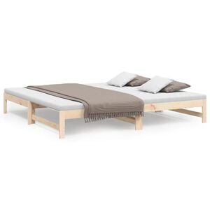 vidaXL Rozkladacia denn&aacute; posteľ 80x200 cm borovicov&yacute; mas&iacute;v