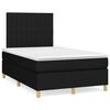 vidaXL Boxspring posteľ s matracom čierna 120x190 cm l&aacute;tka