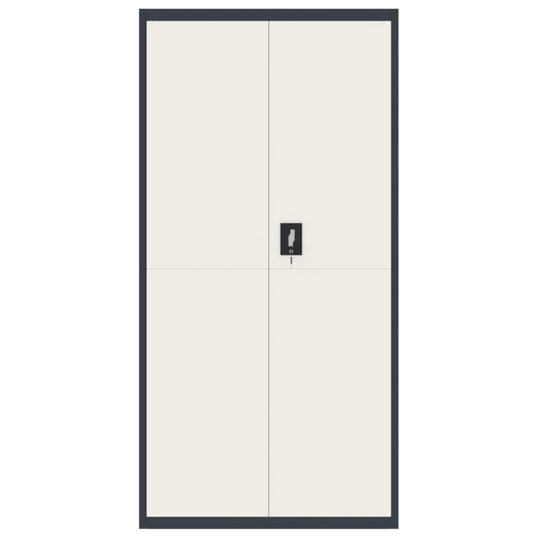 vidaXL Kartot&eacute;ka antracitov&aacute; a biela 90x40x180 cm oceľov&aacute;