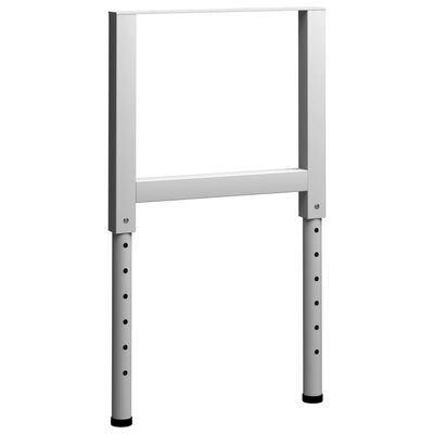 vidaXL Rámy na pracovné stoly 2 ks kovové 55x(69x95,5) cm sivé