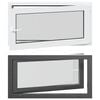 vidaXL Otočn&eacute; a sklopn&eacute; okno do suter&eacute;nu RISOR 110 x 60 cm PVC a sklo