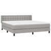 vidaXL Boxspring posteľ s matracom bledosiv&aacute; 180x200 cm l&aacute;tka