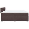vidaXL Boxspring posteľ s matracom tmavohnedá 200x200 cm látka