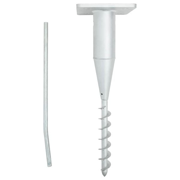 vidaXL Stojan na slnečn&iacute;k do zeme s tyčou16x16x52 cm, oceľ