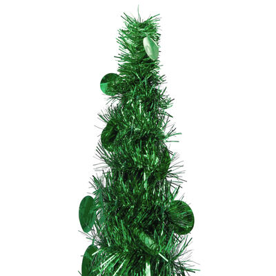 vidaXL Rozkladací umelý vianočný stromček, zelený 180 cm, PET