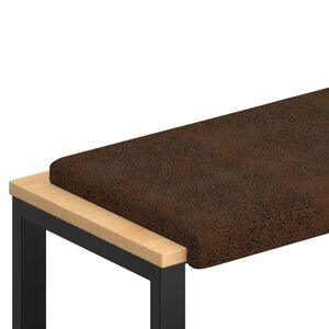 vidaXL Vank&uacute;&scaron; na lavičku Umel&yacute; semi&scaron;ov&yacute; materi&aacute;l Hned&aacute; Hĺbka 35 cm
