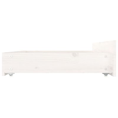 vidaXL Zásuvky pod posteľ 4 ks biele borovicový masív