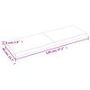 vidaXL Kúpeľňová doska tmavohnedá 120x40x(2-4) cm ošetrený masív