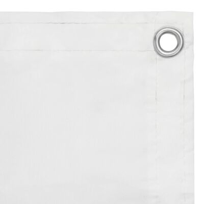 vidaXL Balkónová markíza, biela 120x600 cm, oxfordská látka