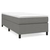 vidaXL Posteľn&yacute; r&aacute;m s boxspringom tmavosiv&aacute; 80x200 cm l&aacute;tka