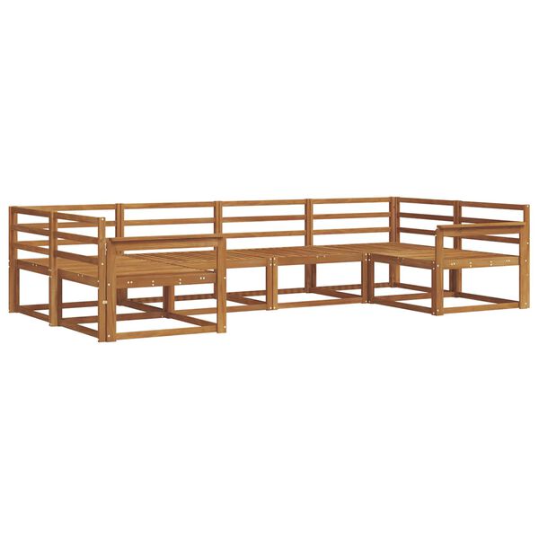 vidaXL Z&aacute;hradn&aacute; s&uacute;prava gaučov 6 pcs Pr&iacute;rodn&aacute; Pevn&eacute; ak&aacute;ciov&eacute; drevo