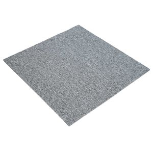vidaXL Kobercov&aacute; dlaždica Svetlosiv&aacute; 50 x 50 cm 20 ks PP a Bit&uacute;men