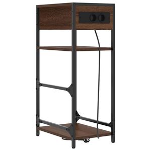 vidaXL Nočn&yacute; stol&iacute;k Hned&yacute; dub 40 x 27 x 76 cm Kompozitn&eacute; drevo