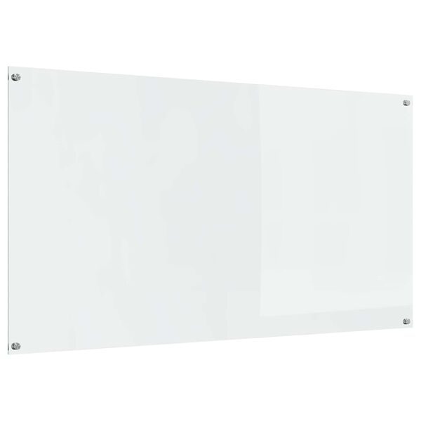 vidaXL Kuchynský backsplash Priehľadná 110 x 60 x 0,6 cm tvrdené sklo