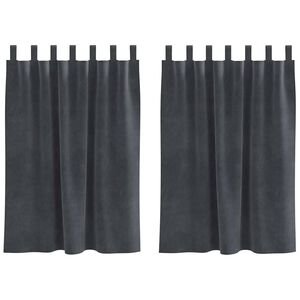 vidaXL Zatemňovacie z&aacute;vesy 2 pcs Svetlosiv&aacute; 140 x 140 cm Zamat