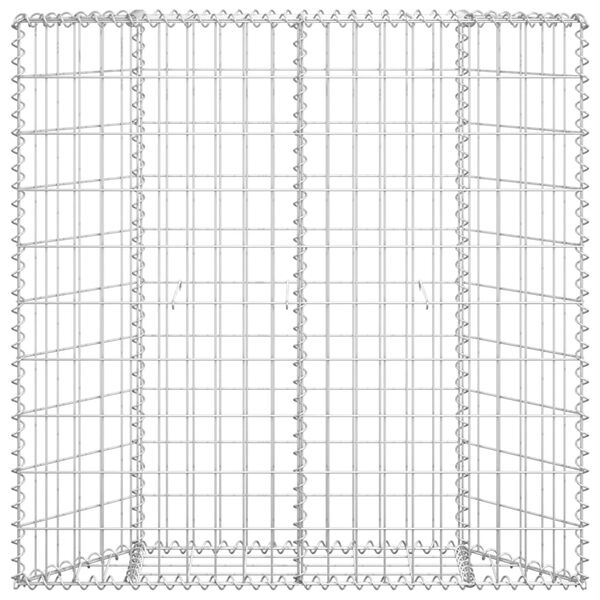 vidaXL Trapézový gabiónový vyvýšený kôš pozinkovaná oceľ 100x20x100 cm