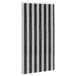 vidaXL Z&aacute;ves proti hmyzu z chenille &Scaron;ed&aacute; a čierna 118 x 220 cm 100% PP